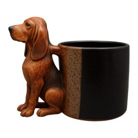 3D  Handmade Dachshund Mug, Creative 3D Animal Shape Ceramic Mug,11 Oz Unique Dog Coffee Mugs